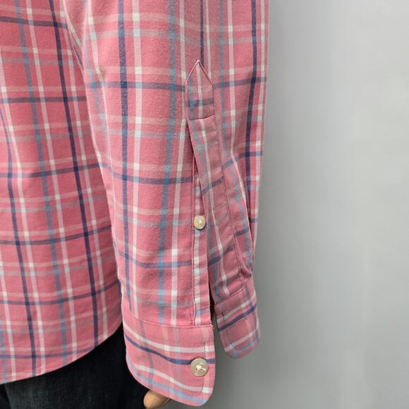 Vineyard Vines Murray Performance Shirt Big & Tall 2XB Classic Fit Pink Plaid - Picture 10 of 15